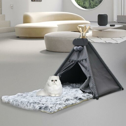 Tipi Zelt für Haustiere im Garten