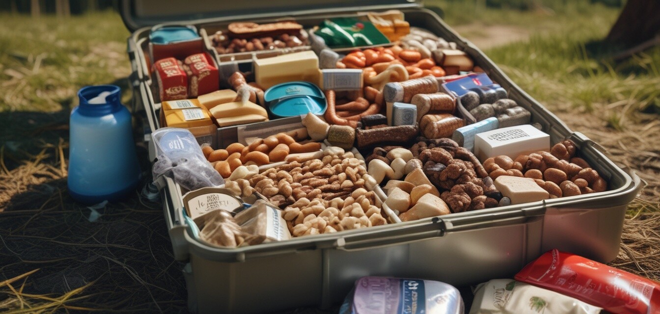 Camping pet food essentials