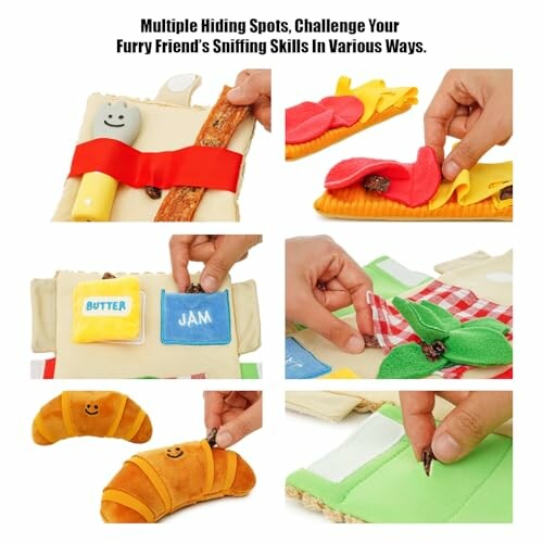 Spielzeug mit mehreren Verstecken für Hunde.