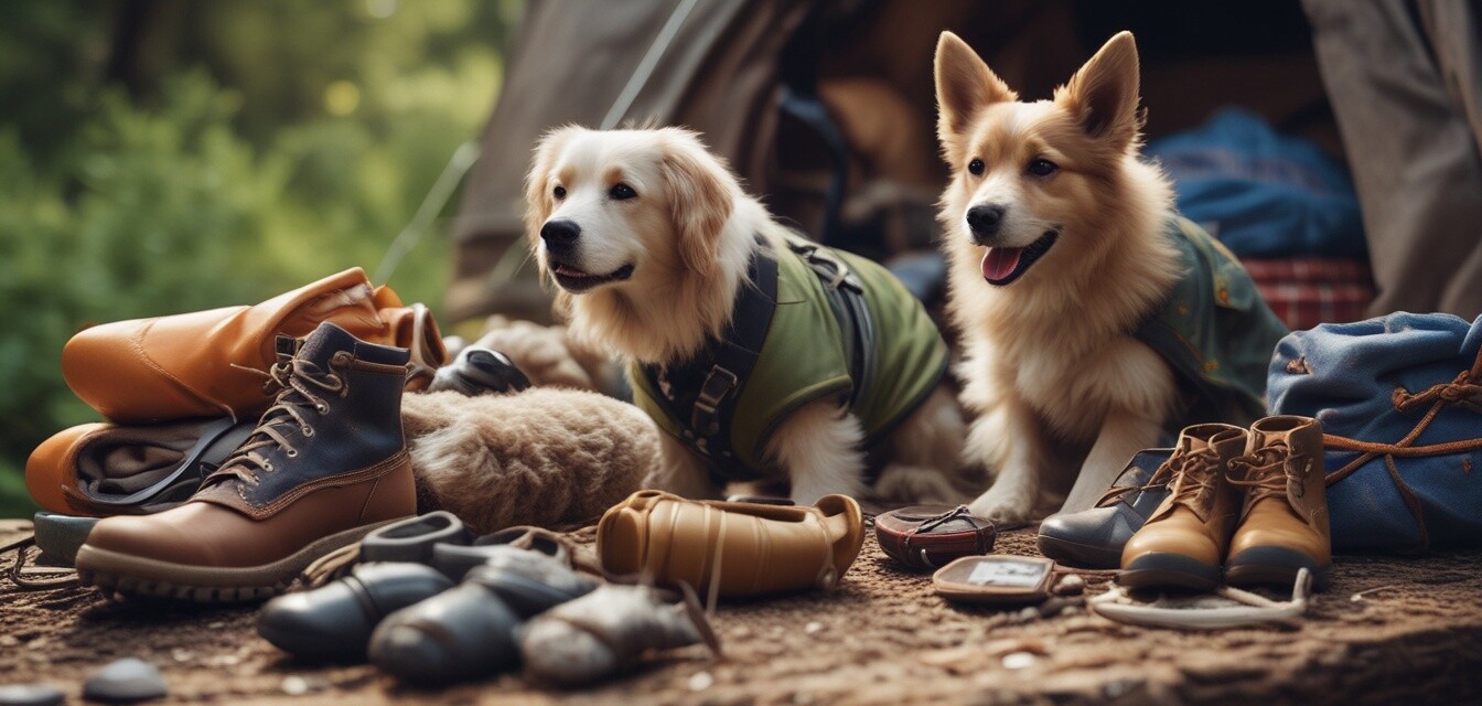 Campingausrüstung für Haustiere