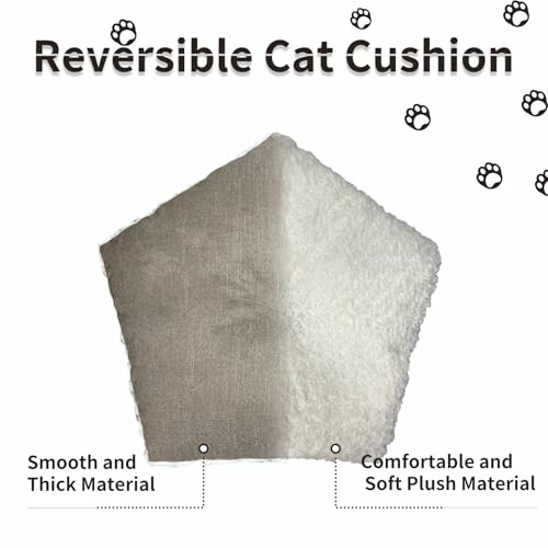 Wendbares Katzenkissen mit weichem und dickem Material.