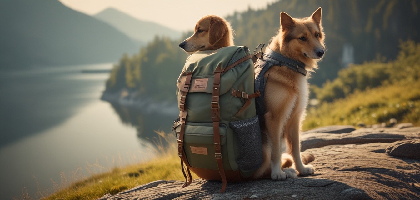 Durable pet backpack for outdoor activities