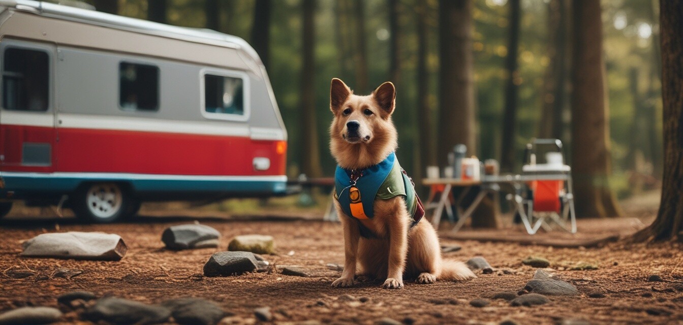 Modische Campingkleidung für Haustiere