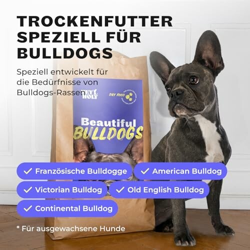 Premium Trockenfutter für Bulldoggen